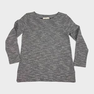 Loft Black & White Tunic Sweater size Medium Petite